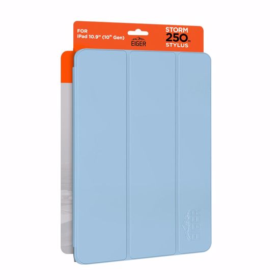 Picture of Eiger Eiger Storm 250m Stylus for Apple iPad 11 (11th Gen)/ 10.9 (10th Gen) in Light Blue in Retail Sleeve