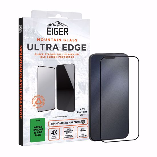 Picture of Eiger Eiger Mountain Glass Ultra EDGE Screen Protector GRS for Apple iPhone 16 Pro Max